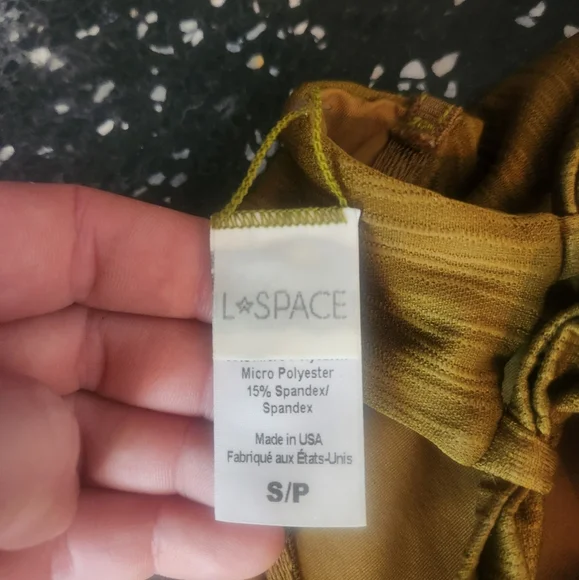 L*Space Camellia Bikini Top & Bummin' Bottom Shorebreak Texture Small - Picture 12 of 15